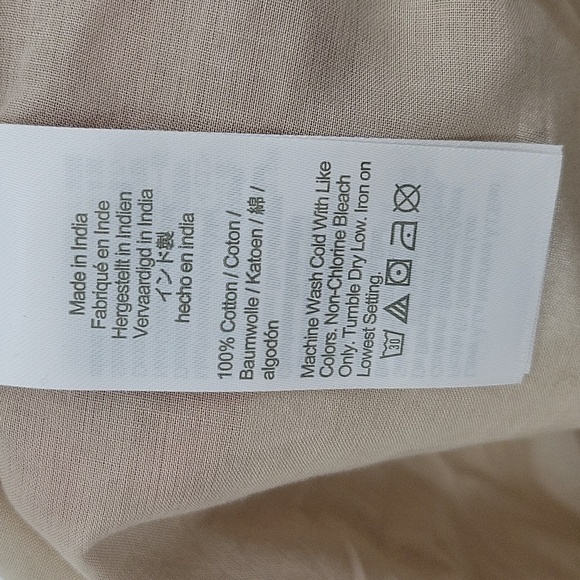 J Crew Factory Polo tunic cover-up in Coastal Dune White Col size S NWT BW209 - Picture 7 of 10